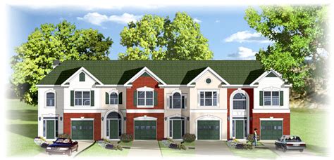 multi family house plans fourplex|townhouse plans fourplex with garage.